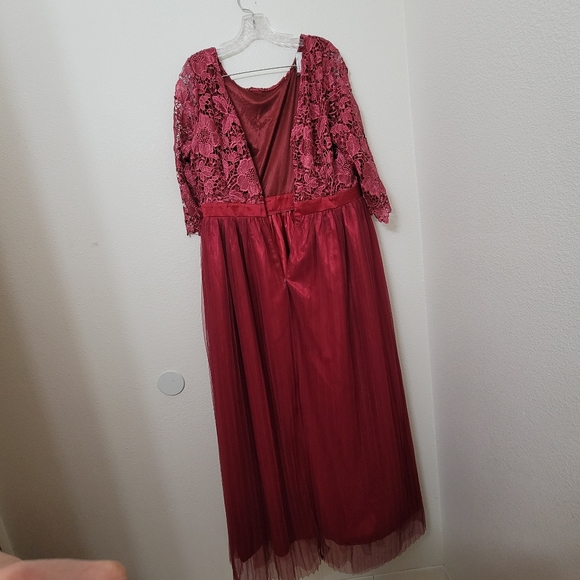 IBTOM CASTLE Women's Floral Lace Tulle Half Sleeve size 16 - Picture 14 of 16